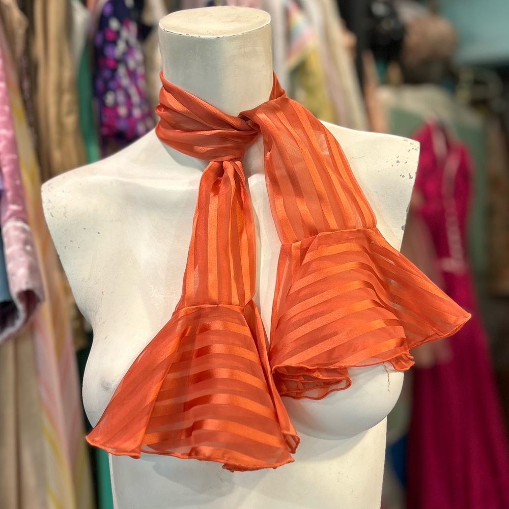 Vintage Shiny Rust Necktie